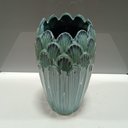 Ver imagem 3 de Vaso Decorativo Enfeite Casa Cerâmica 27x16x16cm Azul