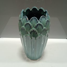 Vaso Decorativo Enfeite Casa Cerâmica 27x16x16cm Azul - 3