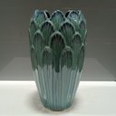 Ver imagem 5 de Vaso Decorativo Enfeite Casa Cerâmica 27x16x16cm Azul