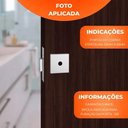 Ver imagem 2 de Fechadura Auxiliar Trava Stam 1004 Inox Roseta Quadrada Cromado