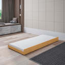 Ver imagem 1 de Cama Auxiliar Solteiro Mdf e Estrado em Madeira com Rodízios:naturallle