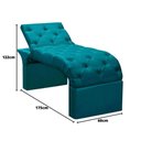 Ver imagem 3 de Maca Estofada Estética Cílios Regulável Spa Veludo Ivete Azul Turquesa