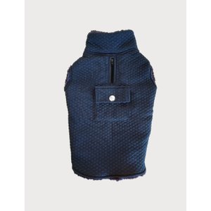 Colete Matelasse – Azul Marinho para Cães - Gg