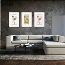 Ver imagem 1 de Kit 3 Quadros Grandes Picasso L'art Indépendant Collection 60x48cm:moldura Preta