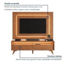 Ver mais imagens de Conjunto Painel Atenas + Rack Viena Painel Naturalle Rack Naturalle Mavaular