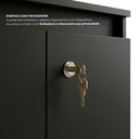 Ver imagem 5 de Armário para Escritório com Chave e 2 Portas Studio Preto