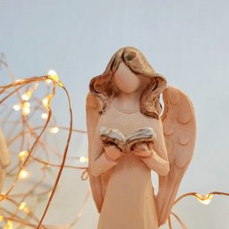 Mini Anjo Decoração Natal Luxo 10cm Moderno Trio Anjos - 5 Mini Anjo Decoração Natal Luxo 10cm Moderno Trio Anjos - 5