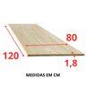 Painel Madeira Pinus 1,8x80x120 sem Nó - 3