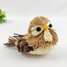 Pássaro Palha Decoração Natal Luxo 12x7cm Enfeite Passarinho - 2