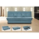 Ver imagem 3 de Sofá Cama Reclinável com Baú 3 Lugares Filó Matrix