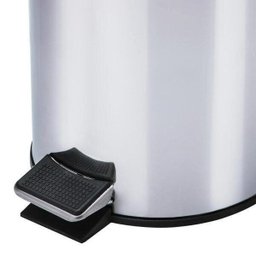 Kit Lixeira Aço Inox - 1 de 3l, 2 de 5l e 1 Escova Sanitária - 4