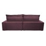Sofá Retrátil e Reclinável 2,52m com Molas Ensacadas Cama Inbox Soft Tecido Suede Vinho - 7