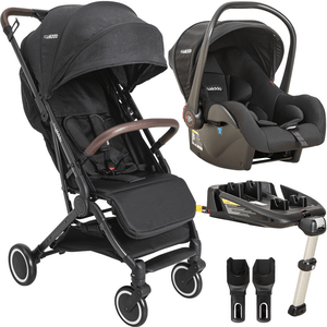 Carrinho de Bebe Bebe Conforto Base Isofix Kiddo Sprint Preto