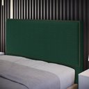 Ver imagem 3 de Cabeceira Box Casal King Com Tachas 195 cm Vicenza L02 Bouclê Verde - Lyam Decor