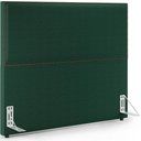 Ver imagem 1 de Cabeceira Box Casal King Com Tachas 195 cm Vicenza L02 Bouclê Verde - Lyam Decor