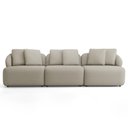 Ver imagem 2 de Sofá 4 Lugares para Sala de Estar Living 288cm Arlo F04 Linho Bege - Lyam Decor