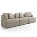 Ver imagem 5 de Sofá 4 Lugares para Sala de Estar Living 288cm Arlo F04 Linho Bege - Lyam Decor