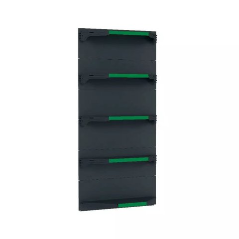 Kit 5 Bandejas para Gondola Canto 170 Fit 40/60 Preto Pe Verde
