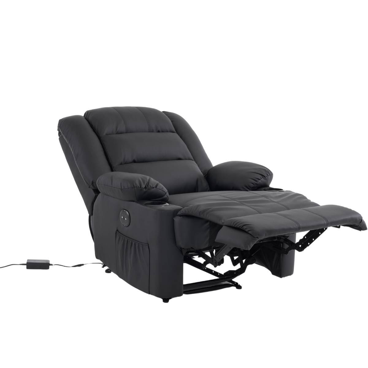 Cadeira Reclinável Confort Elétrica Porto Corino Premium Preto - 9