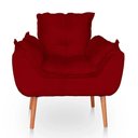 Ver imagem 4 de Kit 02 Poltronas Opala Sala Confortável Resistente Vermelho