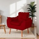 Ver imagem 2 de Kit 02 Poltronas Opala Sala Confortável Resistente Vermelho