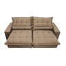 Sofá Retrátil e Reclinável 2,92m com Molas Ensacadas Cama Inbox Soft Tecido Suede Castor - 5