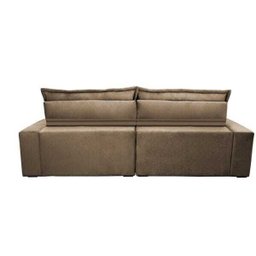 Sofá Retrátil e Reclinável 2,52m com Molas Ensacadas Cama Inbox Soft Tecido Suede Castor - 7