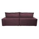 Ver imagem 7 de Sofá Retrátil e Reclinável 2,72m com Molas Ensacadas Cama Inbox Soft Tecido Suede Vinho