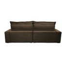 Ver imagem 7 de Sofá Retrátil e Reclinável 2,72m com Molas Ensacadas Cama Inbox Soft Tecido Suede Café