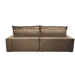 Sofá Retrátil e Reclinável 2,32m com Molas Ensacadas Cama Inbox Soft Tecido Suede Castor - 7
