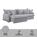 Ver imagem 5 de Sofá Cama Leona Retrátil e Reclinável 270 Cm Braço 15 Cm Meu Sofá Online