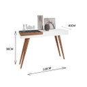 Ver imagem 2 de Aparador Decorativo 1,20m Mila Laqueado com Bandeja Espelhada Branco