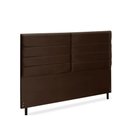 Ver imagem 2 de Cabeceira Estofados Casal King Quarto 1,95cm Lídia Suede Marrom Madelina Decor