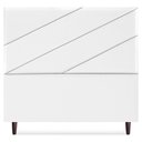 Ver imagem 5 de Cabeceira Queen 160 Cm com Frame Cristal Corino Branco Artte Branco