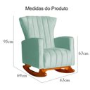 Ver imagem 7 de Kit 02 Poltronas Balanço Melinda Veludo