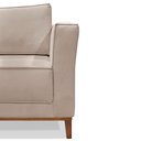 Ver imagem 6 de Poltrona Decorativa Riva Linho Rústico com Encosto Aconchegante Bege Loja Sheep