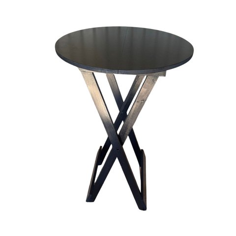 Mesa de Bistrô Dobrável 60x60 Preto Bar Restaurante Lanchonete