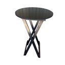 Ver imagem 1 de Mesa de Bistrô Dobrável 60x60 Preto Bar Restaurante Lanchonete