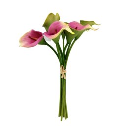 Planta Copo Leite Ramalhete Roxo Artificial Permanente 35cm - 2