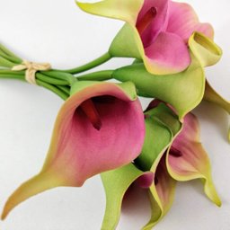 Planta Copo Leite Ramalhete Roxo Artificial Permanente 35cm - 5