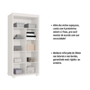 Ver imagem 5 de Armário Multiuso Atenas com Chave 2 Portas Escritório e Lavanderia:branco