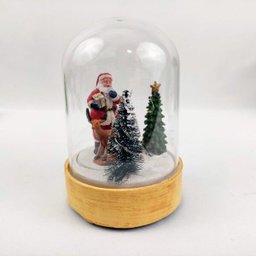 Enfeite Papai Noel Fio De Led 20cm Cúpula Decoração Natal - 2