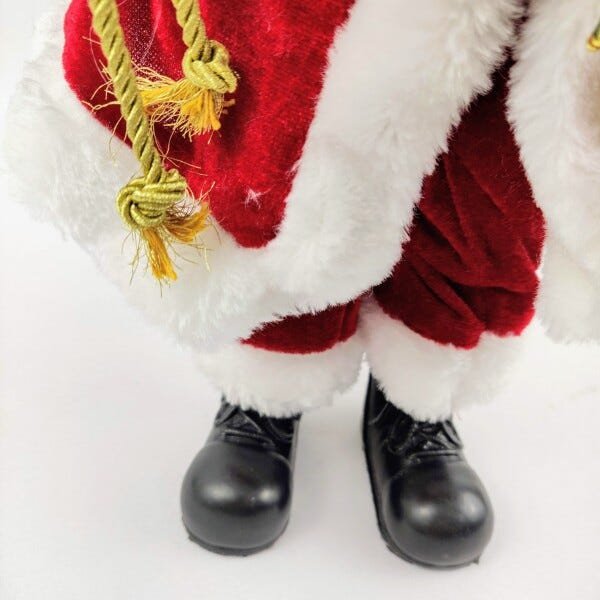 Papai Noel Ursinho Decoração Natal Luxo 40cm Enfeite Vermelh - 6