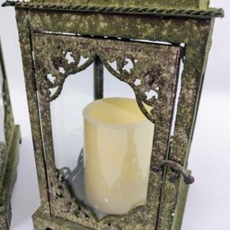 Lanterna Marroquina Decorativa Verde 52/36cm Decoração 2pç - 5