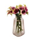 Ver imagem 4 de Vasinho Decorativo Rose Transparente 25x16cm Vaso Rosa