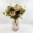 Ver imagem 5 de Vasinho Decorativo Rose Transparente 25x16cm Vaso Rosa