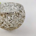 Ver imagem 3 de Vasinho Castiçal Decorativo Diamante 6X8cm Vaso Prata P