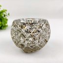 Ver imagem 5 de Vasinho Castiçal Decorativo Diamante 6X8cm Vaso Prata P