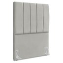 Ver imagem 1 de Cabeceira Solteiro 100 Cm com Frame Dalia Suede Cinza Claro Artte