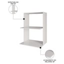 Ver imagem 3 de Suporte Micro-ondas e Forno Armário Aéreo 60cm Turim M24 Branco - Mpozenato